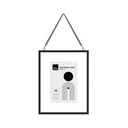 AZKO Arthome 4R Bingkai Foto Dinding Frame Metal - Hitam Pigura Aesthetic Frame Tempat Foto Pajangan Dekorasi Rumah Figura - 1 Kolase