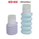 AZKO Passport 110 ml Set 2 Pcs Botol Travel Toiletry Travel Bottle Perlengkapan Traveling Water Drinking Bottle Botol Air Bpa Free Wadah Minuman Perlengkapan Minum Drinkware