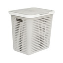 AZKO Dkw Bubble Keranjang Laundry Dengan Tutup Tempat Baju Pakaian Kotor Wadah Cucian Foldable Laundry Basket Perlengkapan Rumah Tangga - Abu-abu, L