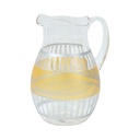 AZKO Delicia Schot Teko Minum - Gold Water Jug Pitcher Dengan Tutup Dan Handle Wadah Penyimpanan Air Peralatan Minum - Pitcher