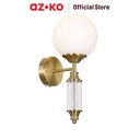 AZKO Eglare Elena Lampu Dinding Hias E14 - Brass/Putih Wall Lamp Light Lampu Tembok Penerangan Indoor Lampu Dekorasi