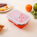 AZKO Ataru Kotak Makan Silikon Lunch Box Food Grade Food Box Dengan Clip Kotak Bekal Makan Bpa Free Wadah Makanan