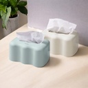 AZKO Stora Tempat Tisu 21.5X15.5X11.3 cm Tissue Box Holder Kotak Tisu Aesthetic Wadah Penyimpanan Tisyu Perlengkapan Rumah Tangga - Biru