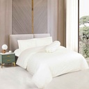 AZKO Sleeplite Seprai Microfiber Emboss Sprei Polos Seprai Aesthetic Seprei Sheet Set Bed Sheet Aksesoris Tempat Tidur Set Sarung Bantal Sarung Guling - Biru, Queen