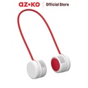 AZKO Apa Kipas Angin Leher Rechargeable 2 In 1 - Merah Portable Neck Fan Kipas Pundak Leher Travel Fan Penyejuk Udara