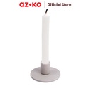 AZKO Arthome 11X11X5 cm Tempat Lilin - Abu-Abu Candle Holder Deco Wadah Lilin Dekoratif Pajangan Dekorasi Meja Aesthetic
