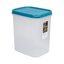 AZKO Kris Wadah Makanan Rectangle Food Container Kotak Makan Food Grade Serbaguna Tempat Makanan Food Storage Kitchenware - Abu-abu, 1.4