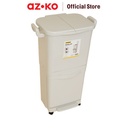 AZKO Krisbow 30 ltr & 15 ltr Tempat Sampah Dengan Roda Tong Sampah Pedal Wadah Pembuangan Alat Kebersihan Indoor Trash Bin