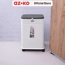 AZKO Stora 20 ltr Tempat Sampah Elevatable Dengan Roda - Putih Tong Sampah Wadah Pembuangan Alat Kebersihan Indoor Trash Bin
