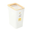 AZKO Krisbow Tempat Sampah Dengan Bambu Ring Tong Sampah Plastik Wadah Pembuangan Alat Kebersihan Indoor Trash Bin - Hitam, 7
