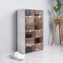 AZKO Stora Rak Sepatu Lipat Shoe Rack Organizer Sandal Sepatu Kabinet Alas Kaki Tempat Penyimpanan Sendal - 12 Tingkat