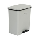 AZKO Dkw 1 ltr Tempat Sampah Pedal Soft Close Print Tong Sampah Pedal Wadah Pembuangan Alat Kebersihan Indoor Trash Bin - Abu-abu