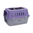 AZKO Paws N Tail Kandang Hewan Portable Double Door Dog Cat Carrier Pet Carrier Pet Cargo Kucing Anjing Perlengkapan Hewan Peliharaan - Ungu