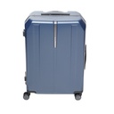 AZKO Luggo Fort Koper Pc Tsa Lock Hardcase Luggage Koper Bagasi Dengan Tsa Tas Jalan-Jalan Travel Bag Tas Roda - Biru Tua, 20 inci
