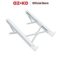 AZKO Odi Laptop Stand Alumnium Portable - Putih Tempat Penyangga Laptop Alas Penopang Laptop Tatakan Notebook