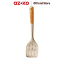 AZKO Kris Spatula Turner Silikon Slotted Pr01 - Abu-Abu Sendok Penggoreng Dengan Lubang Sepatula Sutil Pengangkat Dan Pembalik Cook Utensil Peralatan Masak