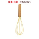 AZKO Kris 22.8 cm Pengocok Adonan Silikon Mini - Krem Beige Whisk Kocokan Telur Alat Pengaduk Serbaguna Kitchen Tools Manual Hand Mixer