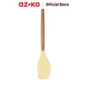 AZKO Kris Spatula Silikon - Krem Beige Sendok Penggoreng Food Grade Sepatula Sutil Pengangkat Dan Pembalik Cook Utensil Peralatan Masak