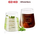 AZKO Delicia 460 ml Set 2 Pcs Goldie Gelas Borosilikat Cup Wadah Minuman Peralatan Minum Food Grade Drinkware