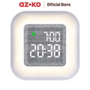 AZKO Arthome Jam Meja Led Digital 3547 - Putih Desk Clock Jam Digital Aesthetic Dekorasi Meja Hiasan Rumah Tempat Komersial