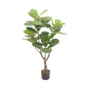 AZKO Arthome Tanaman Artifisial Fiddle Fig Tumbuhan Tanaman Buatan Dekorasi Plant Sintetis Pajangan Rumah Serbaguna Hiasan Properti Foto - 115cm