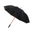 AZKO Passport Payung Stick Auto Open Umbrella Stick Payung Otomatis Terbuka Perlindungan Hujan Dan Matahari - Hitam