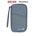 AZKO Passport Dompet Kartu Travelling - Abu-Abu Card Holder Dompet Slot Kartu Tempat Kartu Atm Id Card Slim Wallet