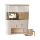 AZKO Kris 10 Kg Tempat Beras Grid - Putih - Double Grid