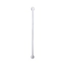 AZKO Fosa Handle Kamar Mandi Chrome Bar Grab Grab Bar Pegangan Kamar Mandi Tiang Handle Kamar Mandi Aksesoris Kamar Mandi Bathroom Safety Tools - Putih, 40x3.2x0.12cm