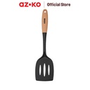 AZKO Kris Spatula Turner Slotted Nylon Tpr - Hitam/Pink Coral