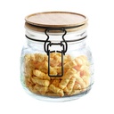 AZKO Kris Noir Stoples Makanan Food Canister Jar Tempat Simpan Snack Dan Permen Setoples Toples Beling Serbaguna Perlengkapan Dapur Wadah Makanan - 0.73