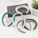 AZKO Ataru Bando Tweed Headband Headband Aksesoris Rambut Bandana Wanita Women Accessories Hiasan Kepala - Abu-abu