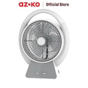 AZKO Krisbow 8 inci Kipas Angin Meja Dengan Lampu Rechargeable - Putih
