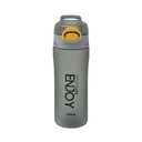 AZKO Kris Enjoy Botol Minum Tritan Matte Water Drinking Bottle Botol Air Bpa Free Wadah Minuman Perlengkapan Minum Drinkware - Abu-abu