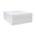 AZKO Iris Laci Penyimpanan - Putih Frosted Laci Serbaguna Penyimpanan Indoor Multifunctional Drawer Storage Furniture Rumah - 40x50x18cm