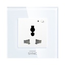 AZKO Krisbow Sync Smart Stop Kontak Dinding Universal Monitoring Function Electric Socket Terminal Colokan Listrik Pintar Kotak Kontak Peralatan Elektronik Smart Plug Wifi