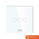 AZKO Krisbow Sync Smart Saklar Wifi 800 watt wifi Switch Smart Switch Control Sakelar Pintar