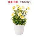 AZKO Arthome Bunga Artifisial Grass Daisy Potted  - Kuning