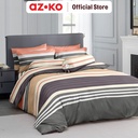 AZKO Sleeplite 160X200 cm Set 5 Pcs Seprai Queen Polyester Stripe Cider