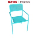 AZKO Soleil Grande Kursi Teras Rotan - Biru Cyan