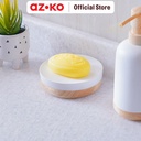 AZKO Stora Tempat Sabun Batang Polyresin - Putih