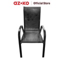 AZKO Soleil Kursi Teras Berlengan Textilene- Hitam