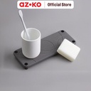 AZKO Stora 25x10x0.90 Cm Rak Kamar Mandi Diatomite - Abu-Abu