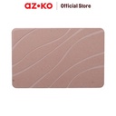 AZKO Forhom 60x39 Cm Keset Kamar Mandi Diatomite Hard Engraved - Pink