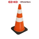 AZKO Krisbow 70 Cm Kerucut Lalu Lintas Pvc Dengan Base - Orange/Hitam
