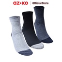 AZKO Alph Set 3 Pasang Kaus Kaki Pria Value Quarter V2