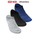 AZKO Alph Set 3 Pasang Kaos Kaki Pria No Show Premium V2