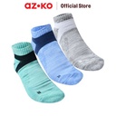 AZKO Alph Set 3 Pasang Kaos Kaki Pria Ankle Premium V2