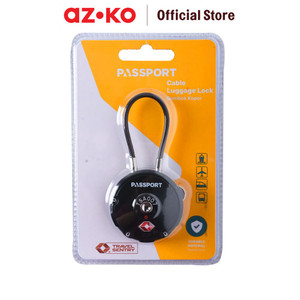AZKO Passport Gembok Koper Tsa 3 Kombinasi Angka Round Tsa18107