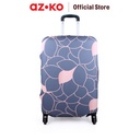 AZKO Passport Ukuran S Sarung Koper Petal Dengan Lock - Rose Gold